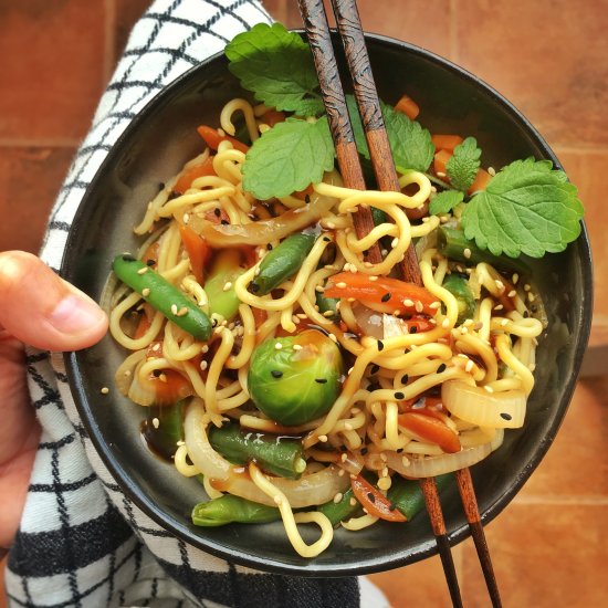 Stir Fried Chinese Egg Noodles