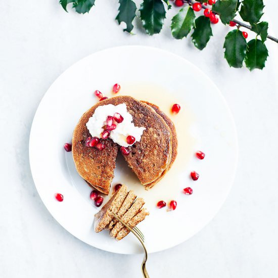 Buckwheat Gingerbread Pancakes