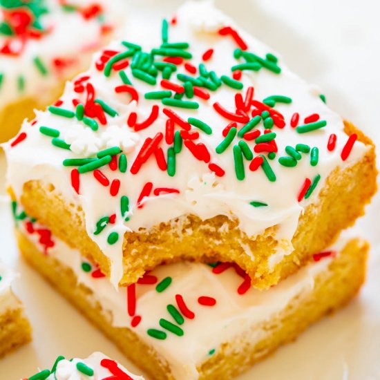 Snickerdoodle Bars with Frosting