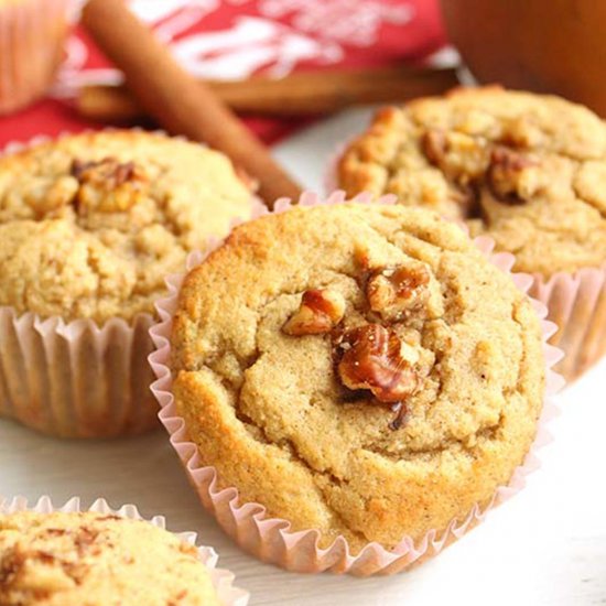 Ginger Pear Low Carb Muffins