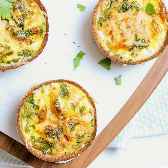 Tomato Goat Cheese Mini Quiche