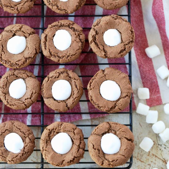 Hot Chocolate Cookie Cups