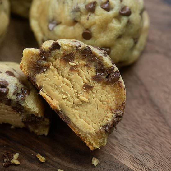 PEANUT BUTTER BALL STUFFED COOKIES