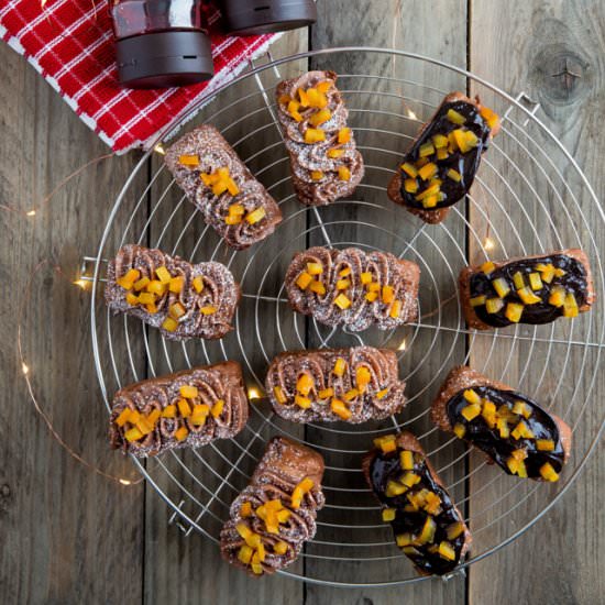 Choc Orange Spice Mini Loaf Cakes