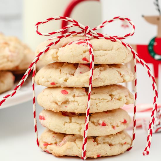 White Chocolate Peppermint Cookies