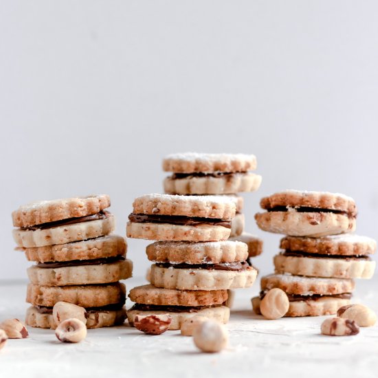 Hazelnut Shortbread Cookies