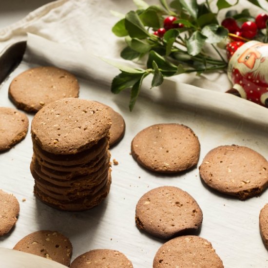 Danish Christmas Cookies-Brunkager