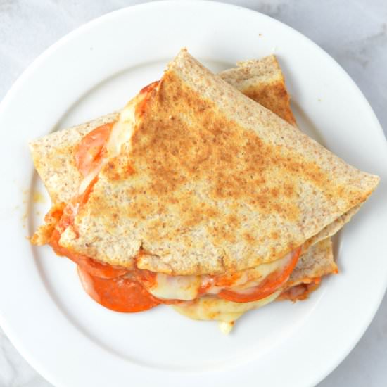 Pepperoni Pizza Quesadilla