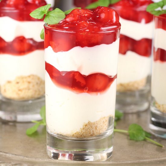 Cherry Cream Cheese Pie Shooters