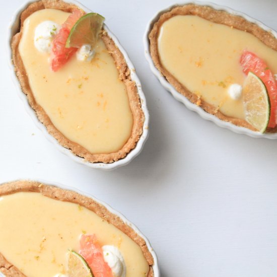 grapefruit curd tarts