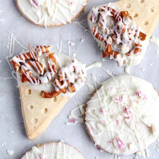 Chocolate Dipped Shortbread Cookies