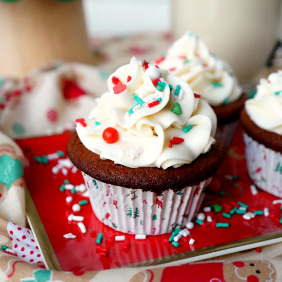 vegan gingerbread cupcakes