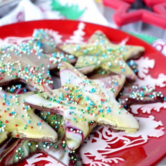 spiced chocolate cut-out cookies