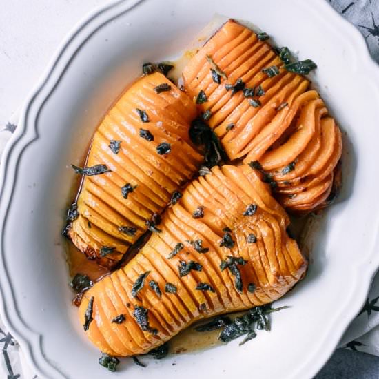 Hasselback Butternut Squash