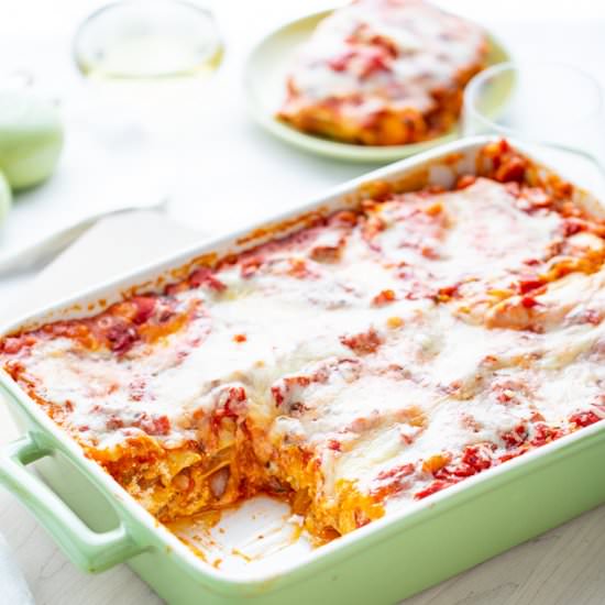 Butternut squash lasagna