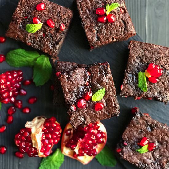 Pomegranate Brownies