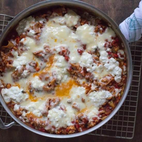 Low FODMAP & GF Skilet Lasagna