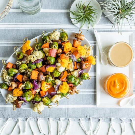 Roasted Winter Vegetable Kabobs