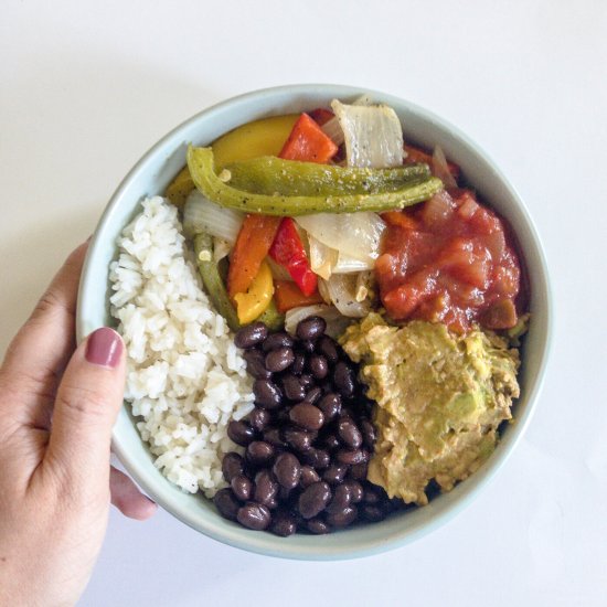 vegan burrito bowl