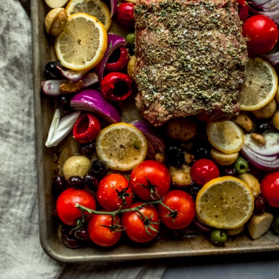 Sheet Pan Lamb Dinner