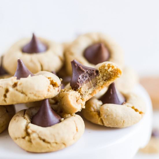 Gluten free peanut butter blossoms