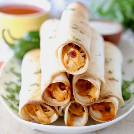 Buffalo Chicken Taquitos