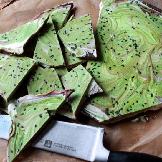 Matcha Holiday Bark