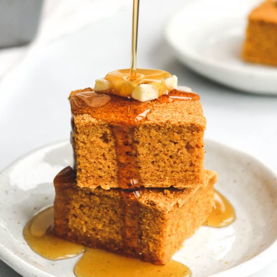 Vegan Maple Pumpkin Corn Bread