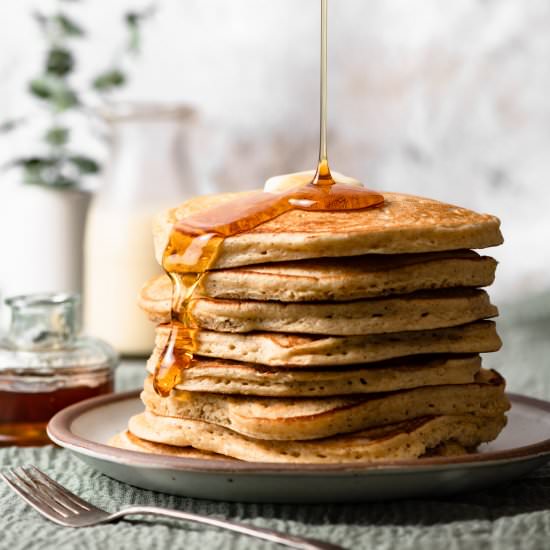 Spiced Eggnog Pancakes