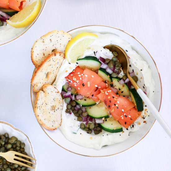 Bagel and Lox Greek Yogurt Bowl