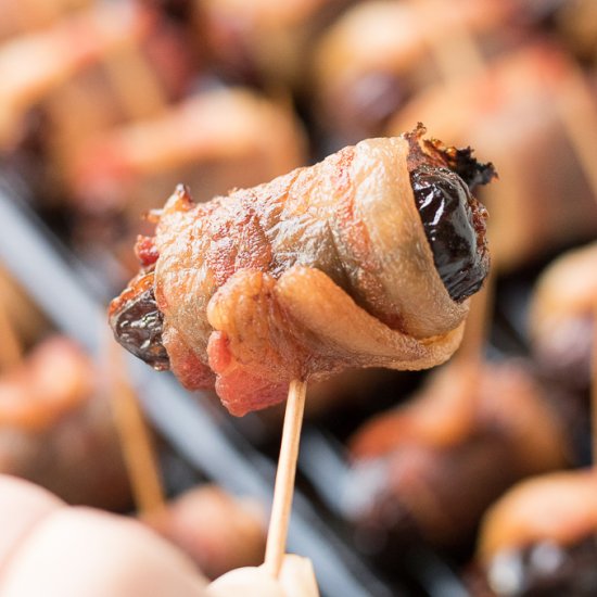 Bacon Wrapped Stuffed Dates