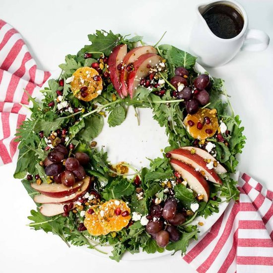 Christmas Salad Wreath