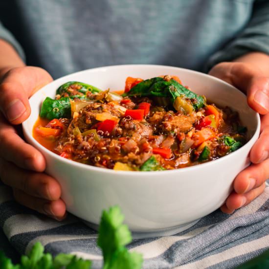 Vegan Quinoa Jambalaya