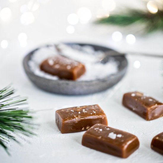 Gingerbread Salted Caramels