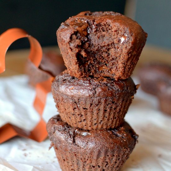 Chocolate Gingerbread Muffins