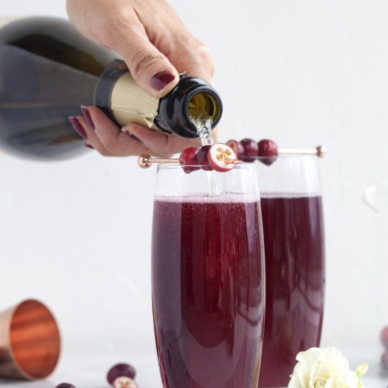 Cranberry Kir Royale