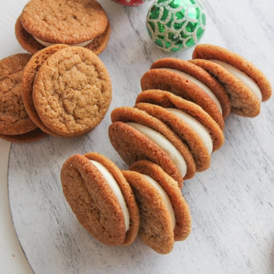 Gingerbread Cream Cookies