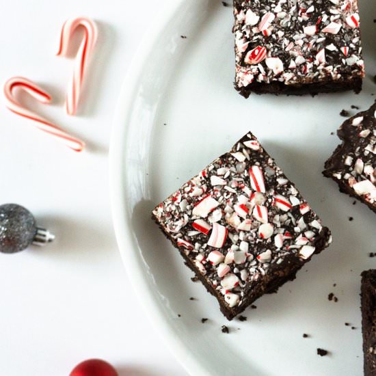 Three Layer Peppermint Brownies