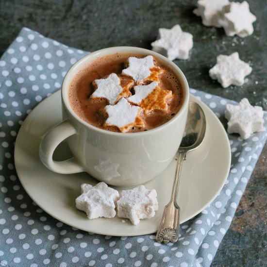 Spiced holiday hot chocolate