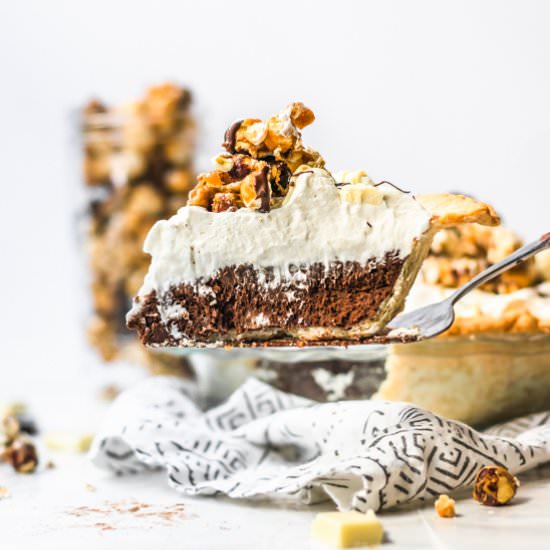 Chocolate hazelnut pie