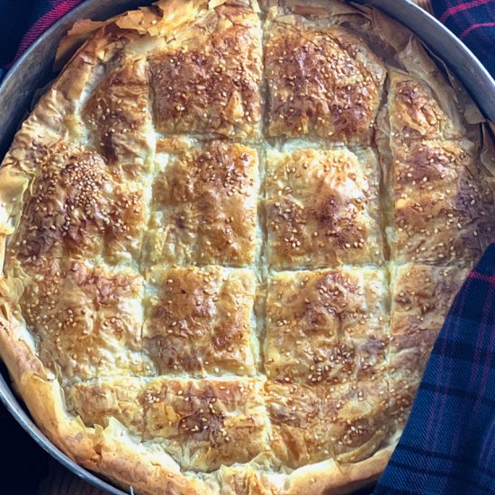 Greek cheese pie- tiropita