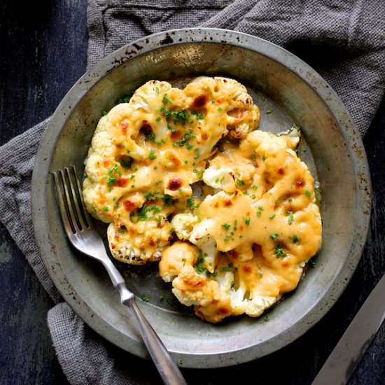 Cauliflower Welsh Rarebit