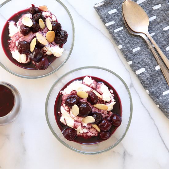 Port Cherry Cheesecake Bowls!