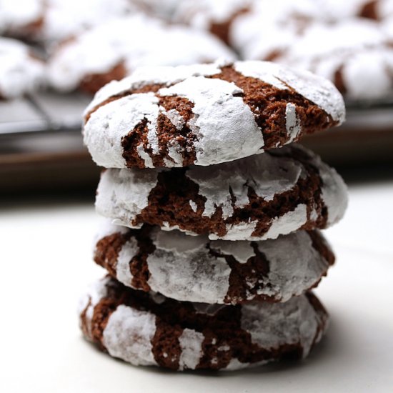 Chocolate Crinkle Cookies