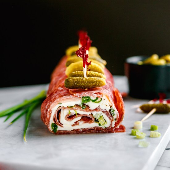 Salami Cream Cheese Roll Ups