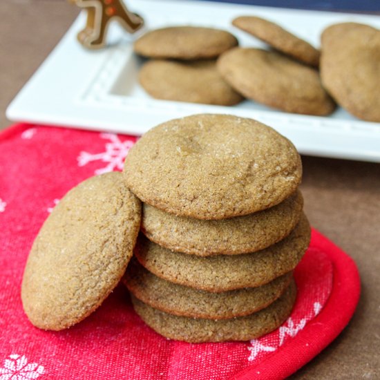 Soft Gingersnap Cookies