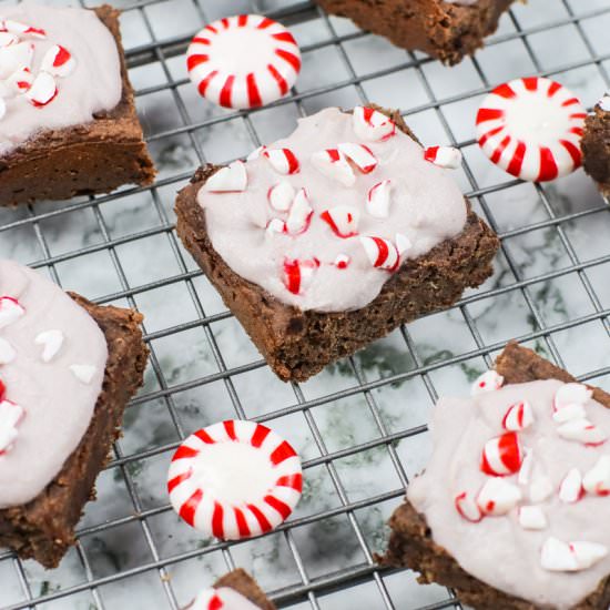 Brownies with Peppermint Frosting