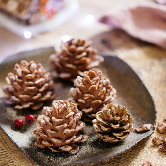 Christmas sweets-edible pine cones