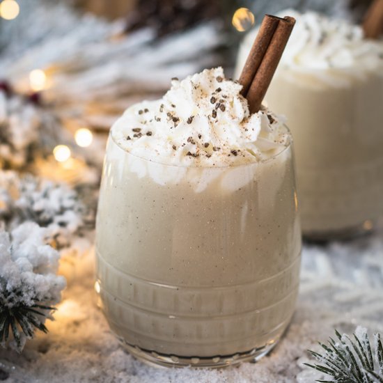 Cardamom Egg Nog with Smoked Salt