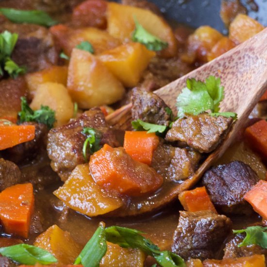 Gluten Free Korean Beef Stew